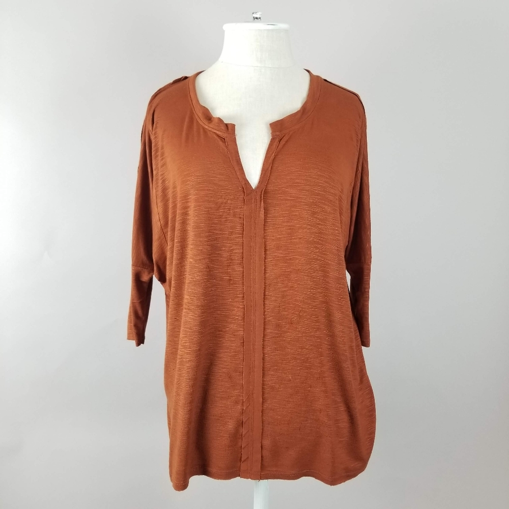 Soft Burnt Orange Tunic